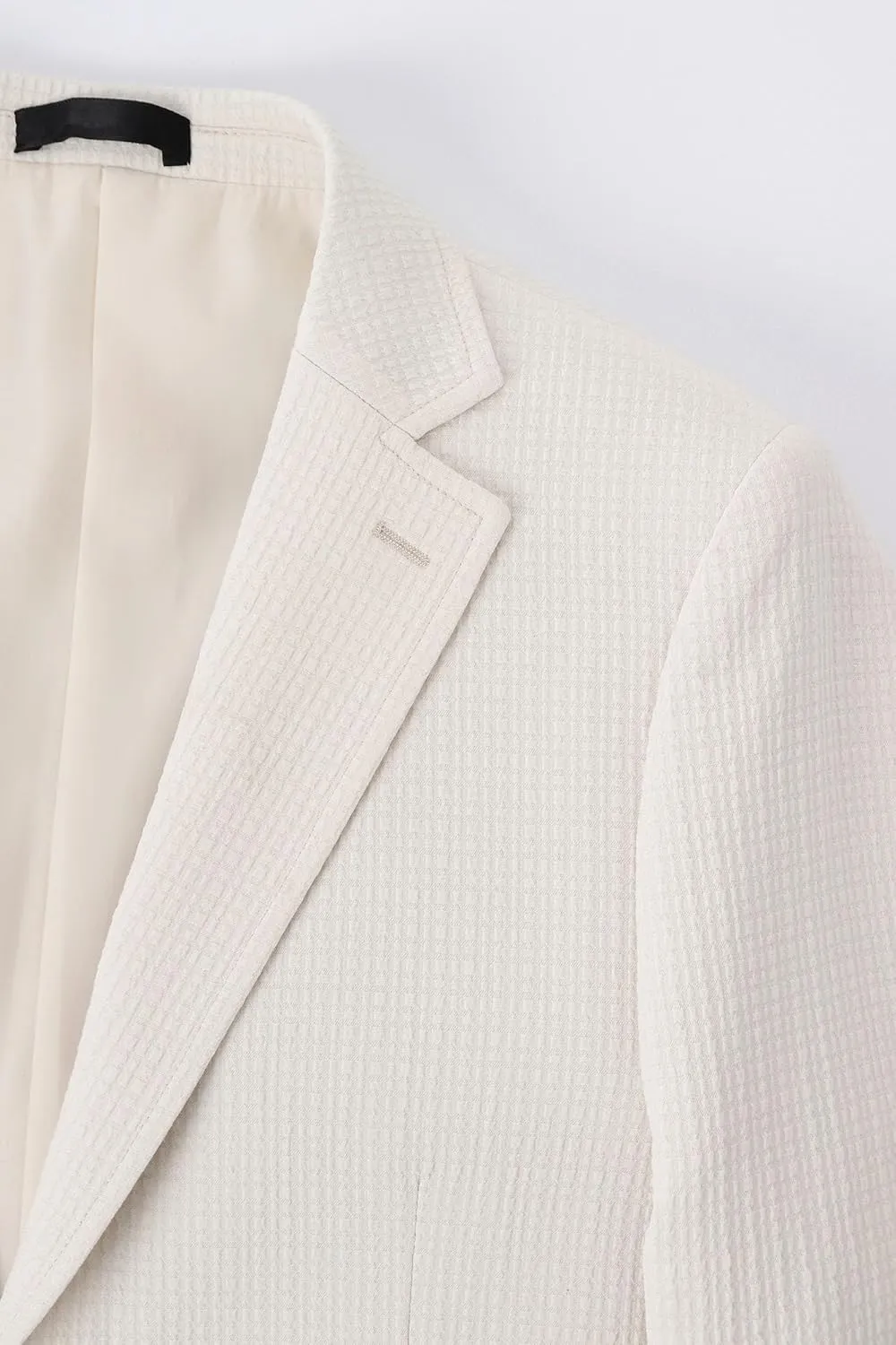 Men's Suits, Mens Jacquard Spread Collar Blazer Slim Fit Stylish Suit Jacket for Wedding Party Prom
