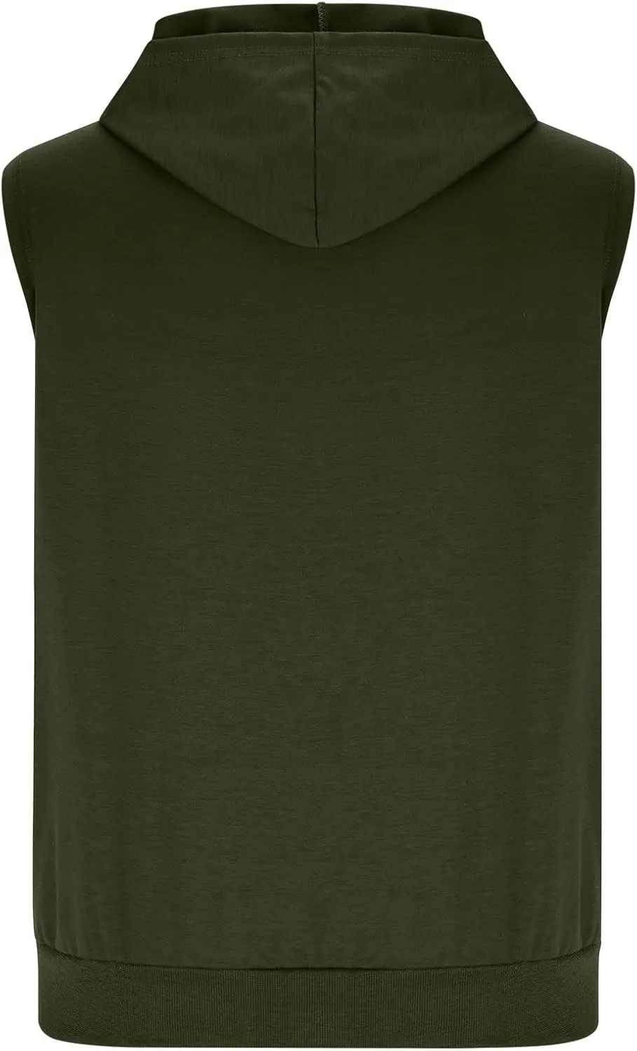 Mens Workout Hooded Tank Tops Trendy Zip Up Bodybuilding Fitness Muscle T Shirt Summer Sleeveless Gym Workout Hoodie