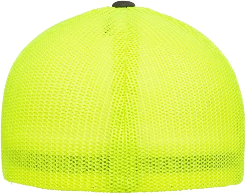 Mrlahat 6511 Flexfit Trucker Mesh One Size Fitted Cap 6 Panels with Black Bandana