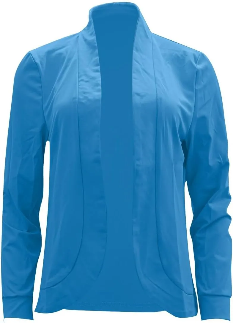 Open Front Blazer for Women Tweed Women Coat Long Sleeve Dressy Lightweight Suit Soft With Pockets Cardigan