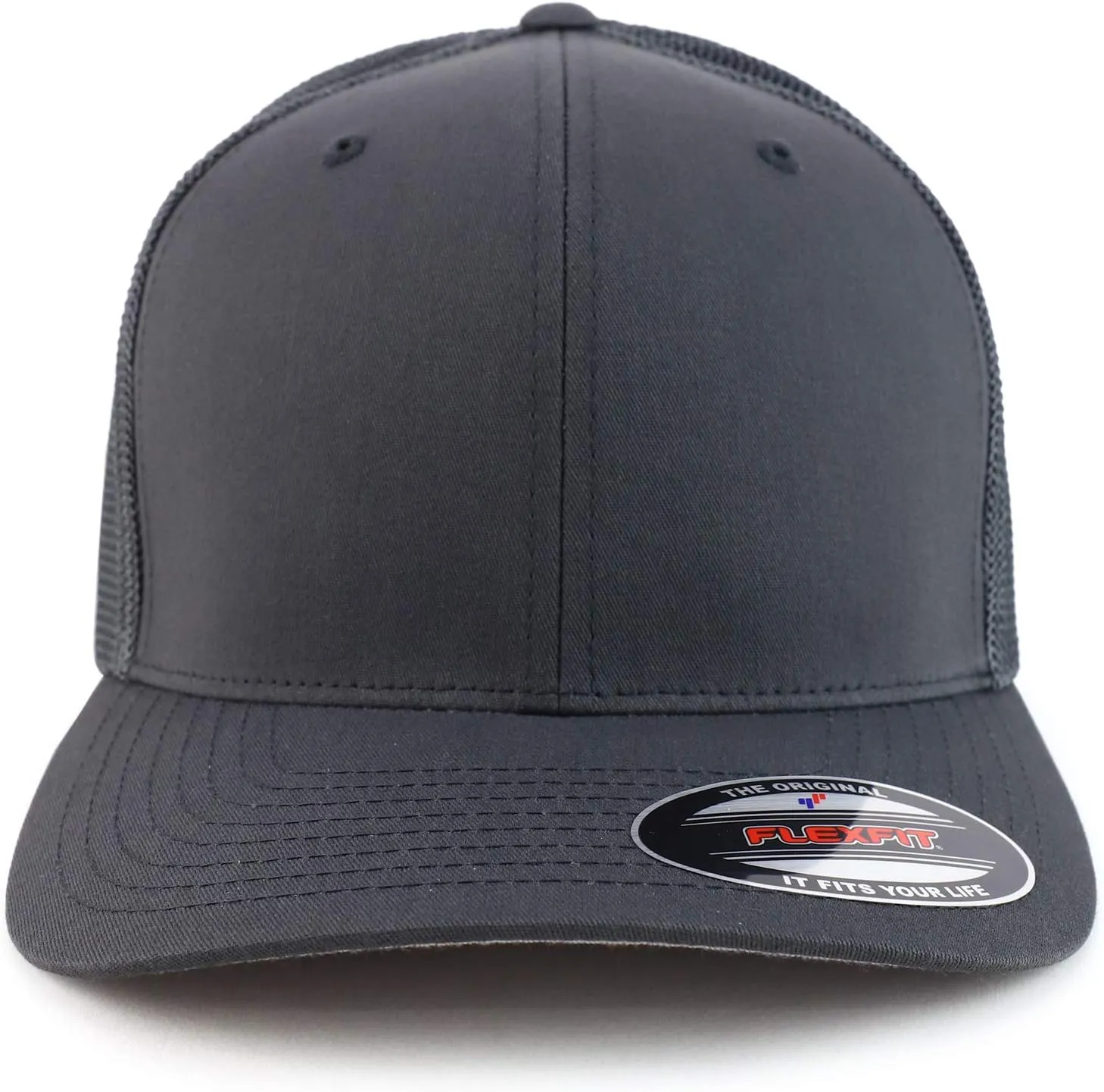Oversize Structured Flex Fitted Mesh Back Flexfit Baseball Cap