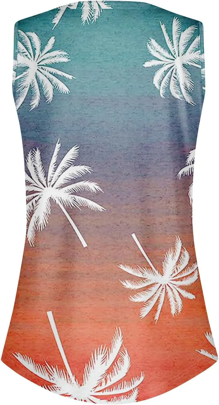 Oversized Graphic Tees for Women Summer Graphic Tops Sleeveless V Neck Tshirt Loose Fit Casual Tank Tunic Blouses