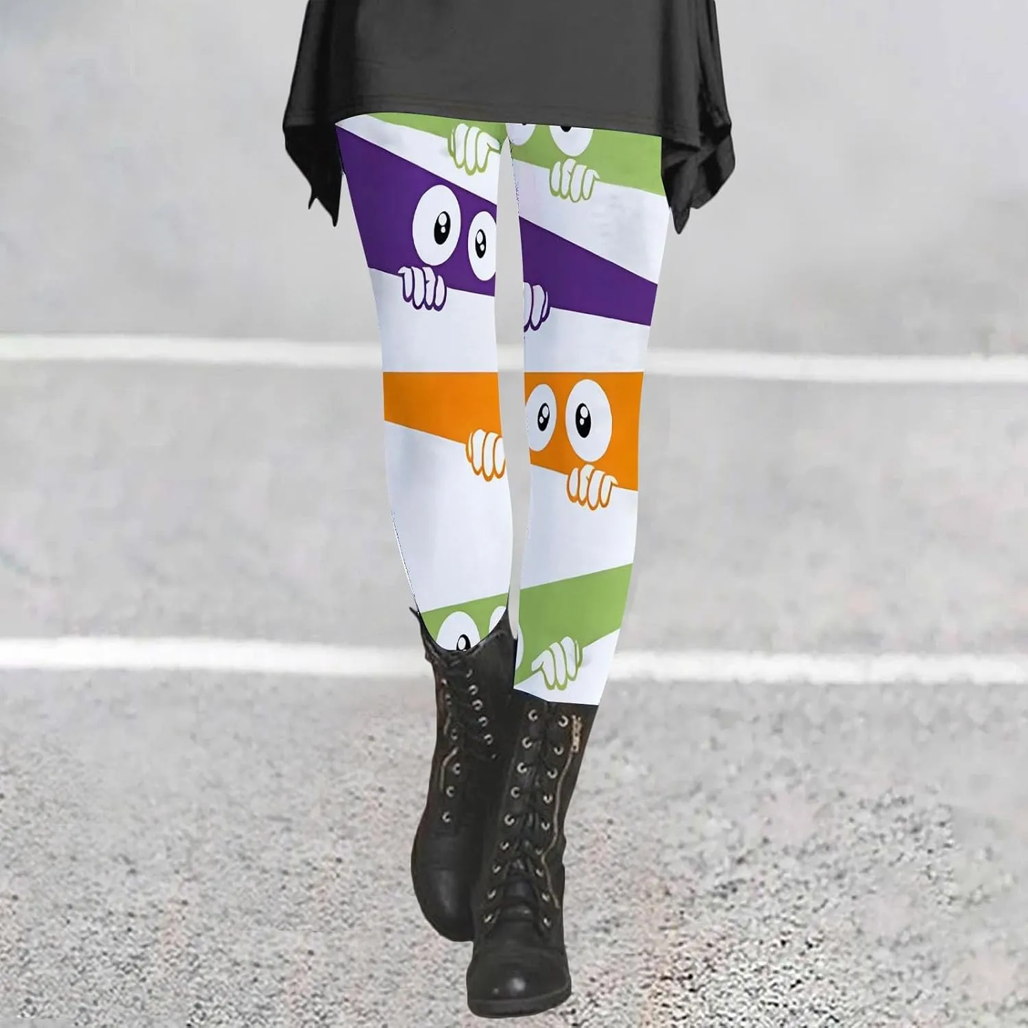 Patterned Leggings for Women with Pockets Wide Leg Yoga Pants for Women Womens Leggings High Waisted