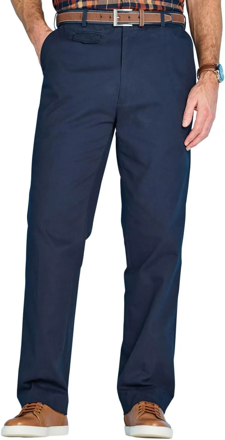 Pegasus Men's Cotton Chino Pants with Stretch Waistband Versatile, Comfortable & Stylish Smart Casual Pants