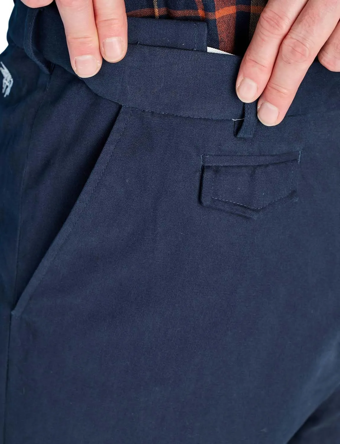 Pegasus Men's Cotton Chino Pants with Stretch Waistband Versatile, Comfortable & Stylish Smart Casual Pants
