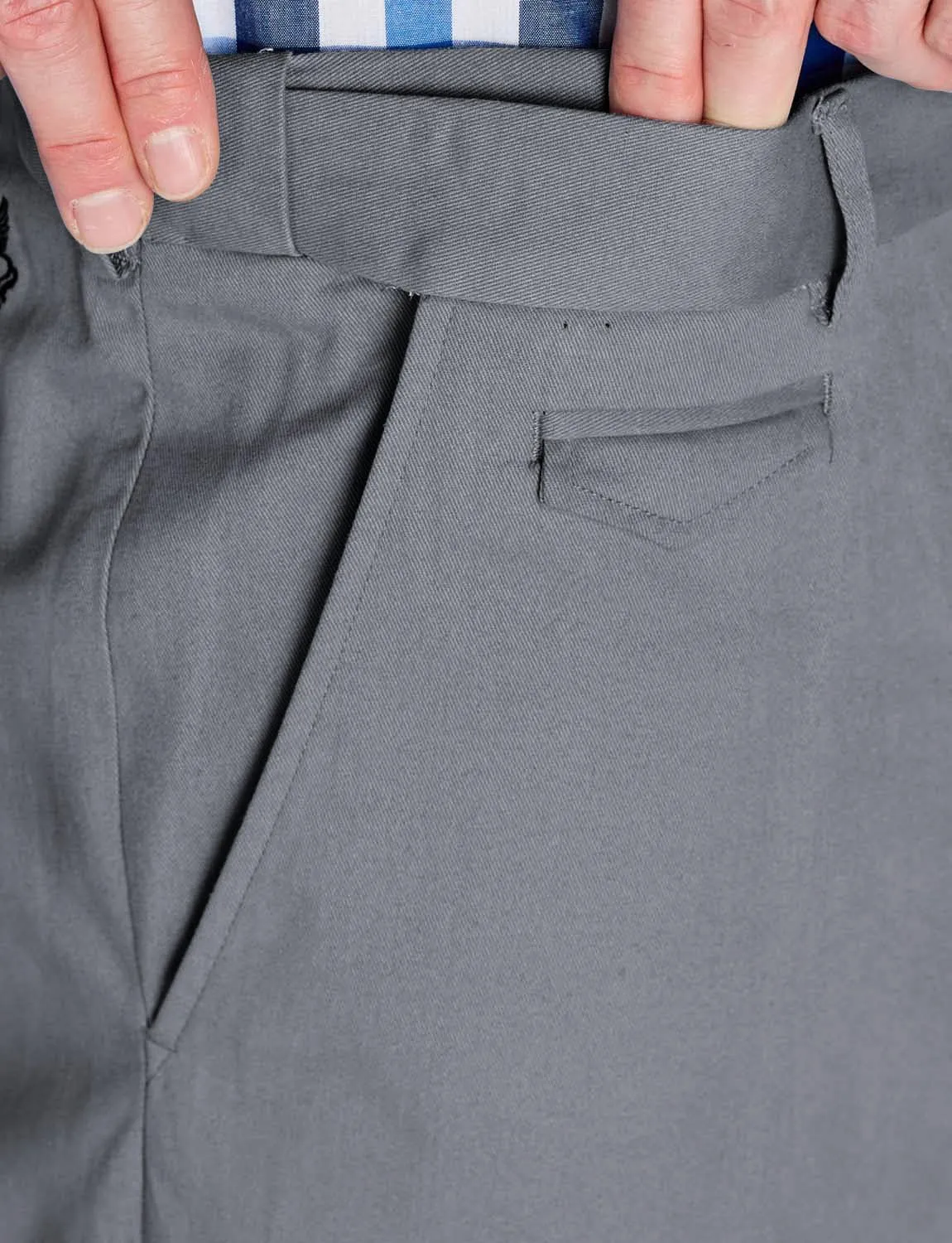 Pegasus Men's Cotton Chino Pants with Stretch Waistband Versatile, Comfortable & Stylish Smart Casual Pants