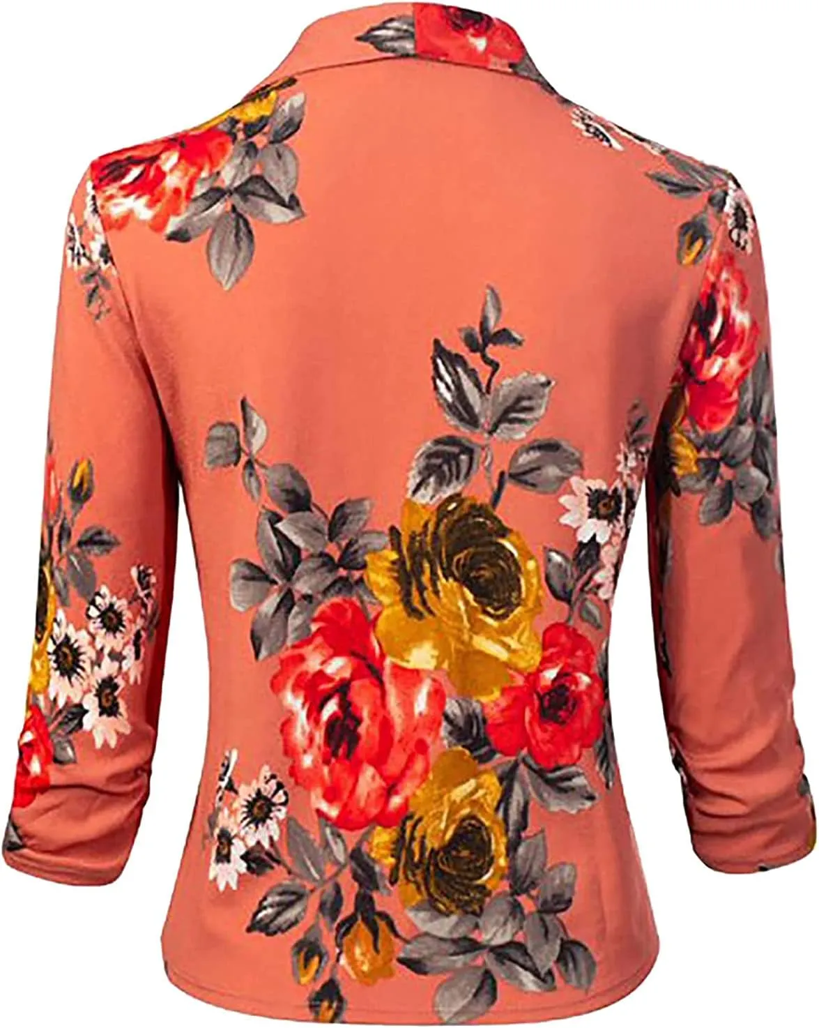 Plus Size Blazers for Curvy Women Office Ladies Jacket Long Sleeve Prtite Trendy Blazers Fitted With Pockets Suit