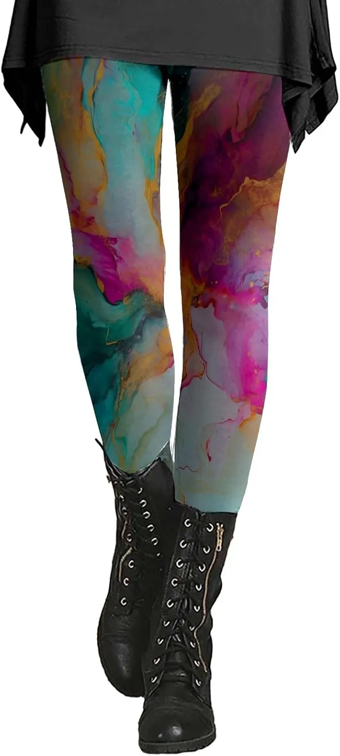 Printed Leggings for Women with Designs Yoga Tights for Women Yoga Pants Butt Lifting