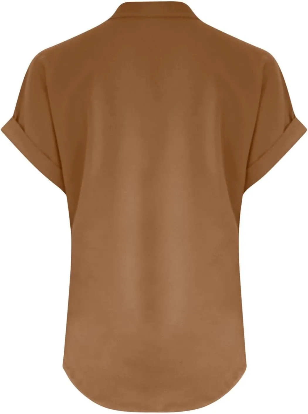 Summer Tops for Women 2025 Casual Short Sleeve Cotton Linen Shirts Button V Neck Tunic Blouse Beach Vacation Clothes