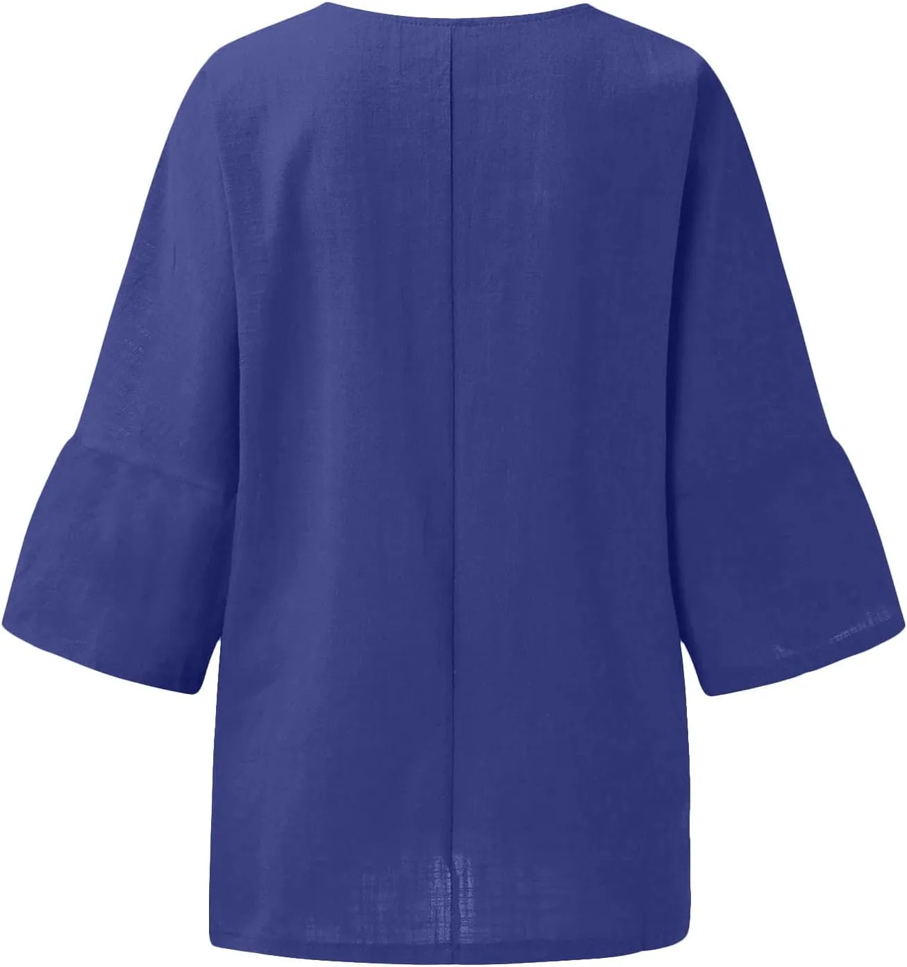 T Shirts for Women 2023 Fashion Elegant Cotton Linen Blouse Summer Casual Loose Half Sleeve Crew Neck Tops Basic Work