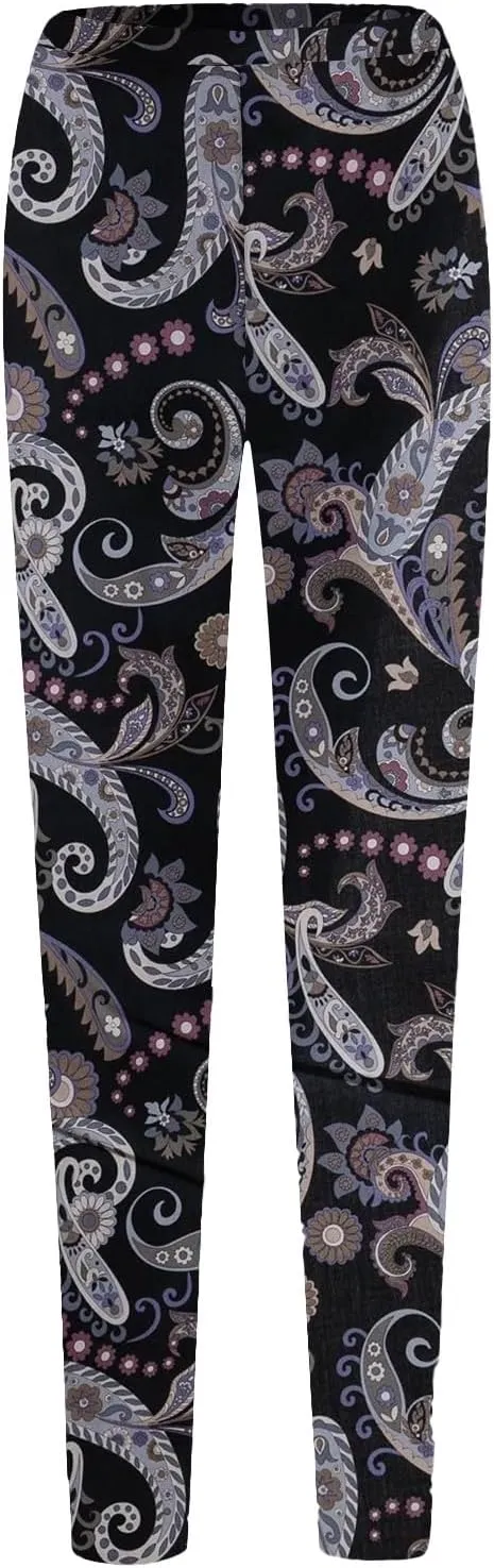 Tie Dye Leggings for Women Plus Size Womens Leopard Print Workout Leggings Snowflake Tights for Women