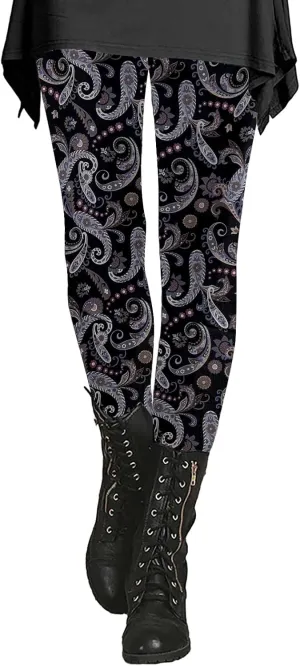Tie Dye Leggings for Women Plus Size Womens Leopard Print Workout Leggings Snowflake Tights for Women