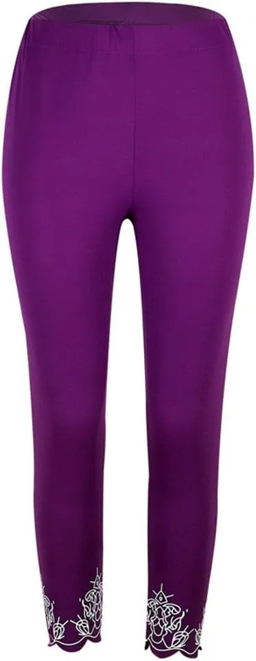 Tummy Leggings Sport Elastic Fitness Women Running Waist Yoga Pants Workout Pants Knee High Leggings for Women Yoga