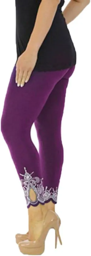 Tummy Leggings Sport Elastic Fitness Women Running Waist Yoga Pants Workout Pants Knee High Leggings for Women Yoga