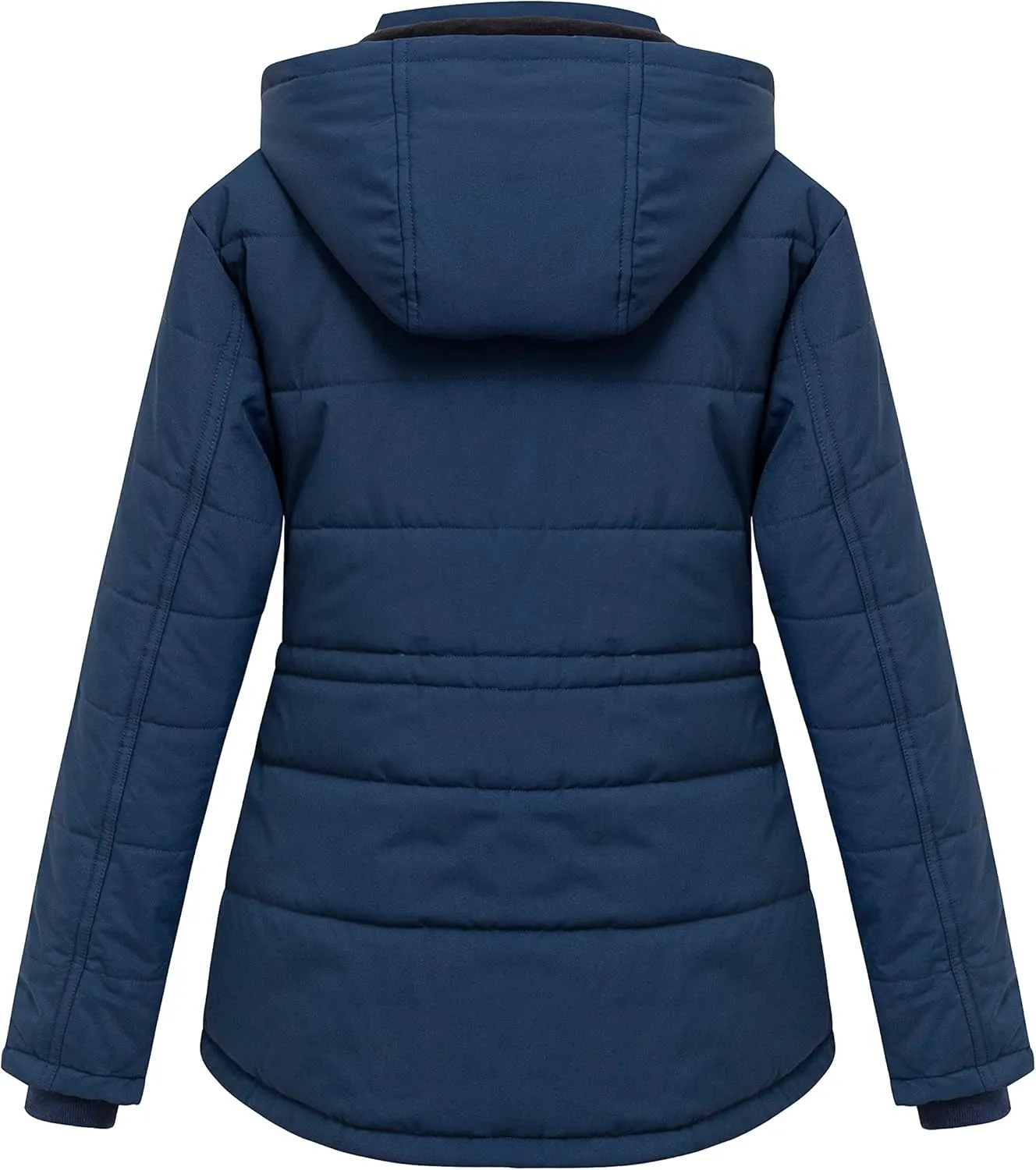 WenVen Women's Winter Water Resistant Warm Puffer Coat with Detachable Hood