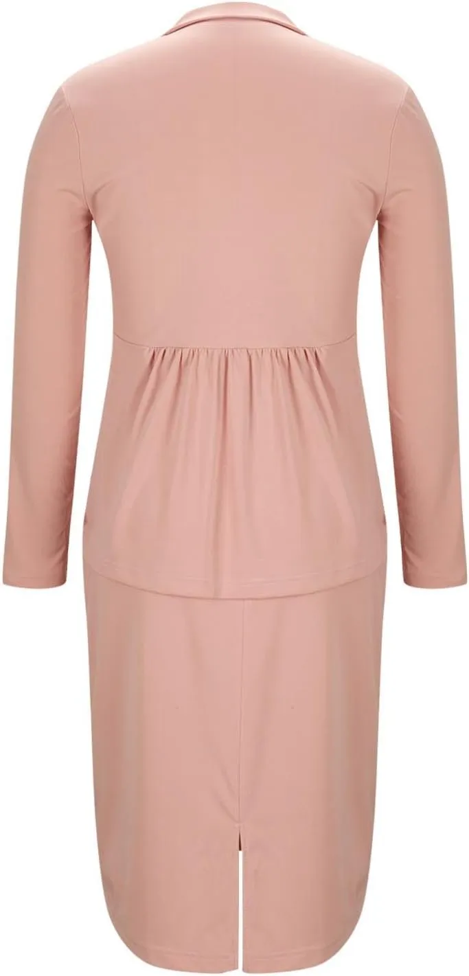 Women Two Piece Suit Skirt Set Business Casual Long Sleeve Blazer and Pencil Skirt Blazer Sets Women 2 Piece Outfits