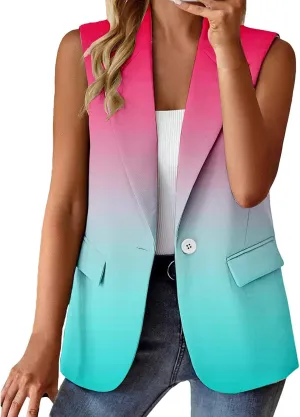 Womens Black Blazer Business for Women Blazers Buttonn Causal Vintage Jacket Pluse Size With Pockets Jacket
