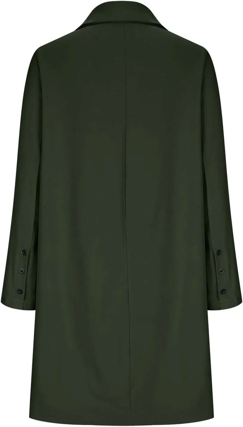 Womens Blazer Dressy Casual,Wool Cardigan Coats with Pockets Ladies Lapel Long Womens Blazer Dresses Midi Length