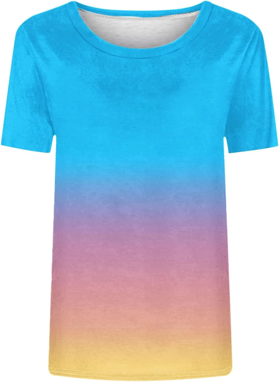 Womens Boho Floral Summer Tops 2025 Trendy Blouses Tunic Short Sleeve T Shirts Dressy Causal Ladies Spring Clothes