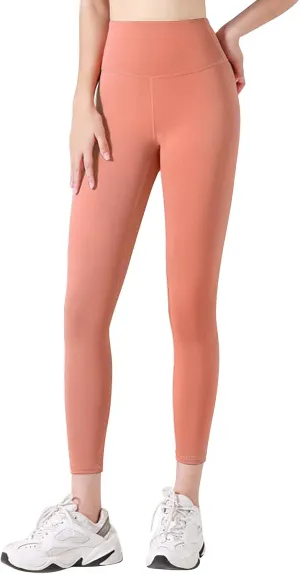 Womens High Waisted Hip Lifting Leggings Tummy Control Gym Yoga Pants Elastic Skinny Comfy Tights Running Sweatpants