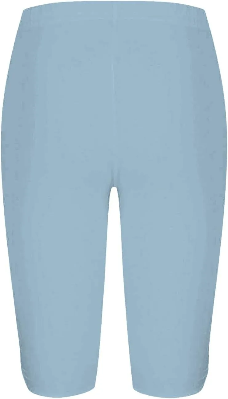 Womens Leggings with Pocket Length Capri Leggings Summer Cropped Pants Casual Solid Comfy Capris Womens Leggings