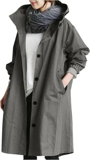 Womens Wool Blend Long Pea Coats Jackets Slim Fit Open Front Outerwear Casual Winter Overcoats