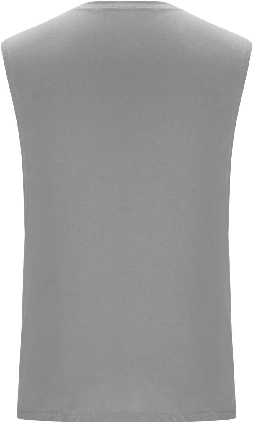 Workout Cut Off Tanks for Men Sleeveless Training Tops Fitness T-Shirts Stylish Athletic Gym Tees Tropical Beach Wear