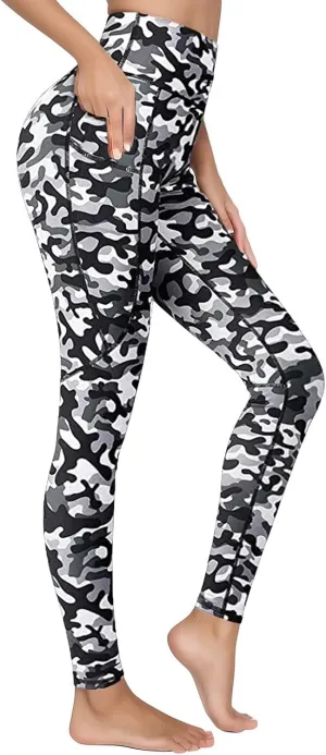 Workout Leggings for Women Tummy Control High Waist Stretchy Pants Comfy Yoga Trousers with Side Pockets 2025 Trendy