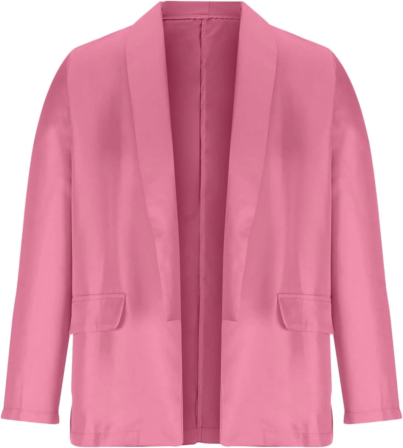 Xiaojmake Blazers for Women Plus Size Casual Long Sleeve Open Front Business Work Office Suit Jackets Fully Lined Daily Coat