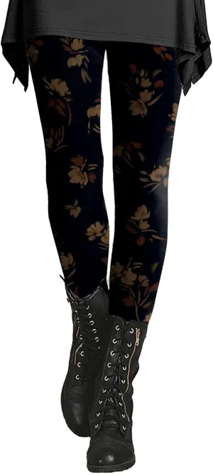 Yoga Print Leggings for Women Womens Business Casual Pants Patterned Shaping Pants for Women